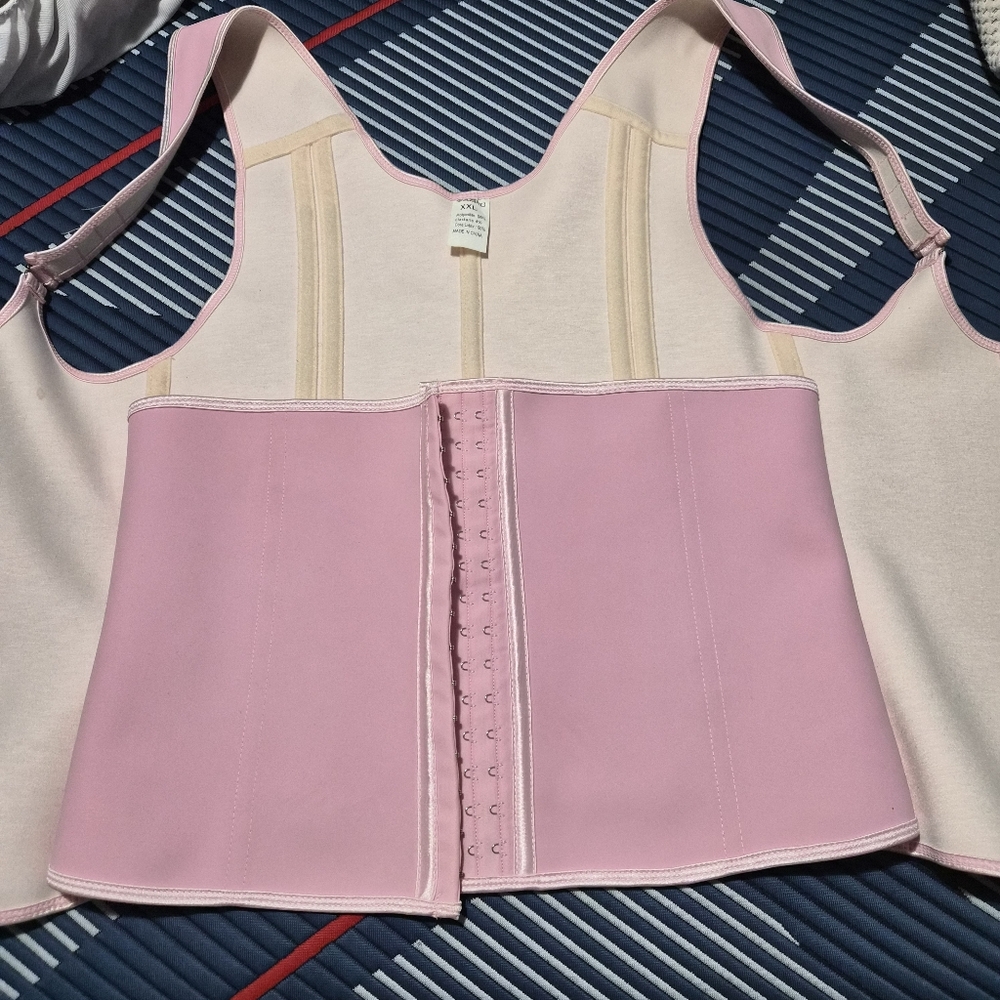 Pink Front-Closure Waist Cincher Shapewear